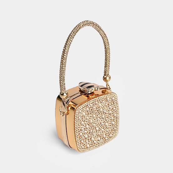 New Acrylic Moon Shaped Mini Clutch for Women | Luxury Evening Handbag | Eid Festival, Party, Wedding & Formal Fashion Purse