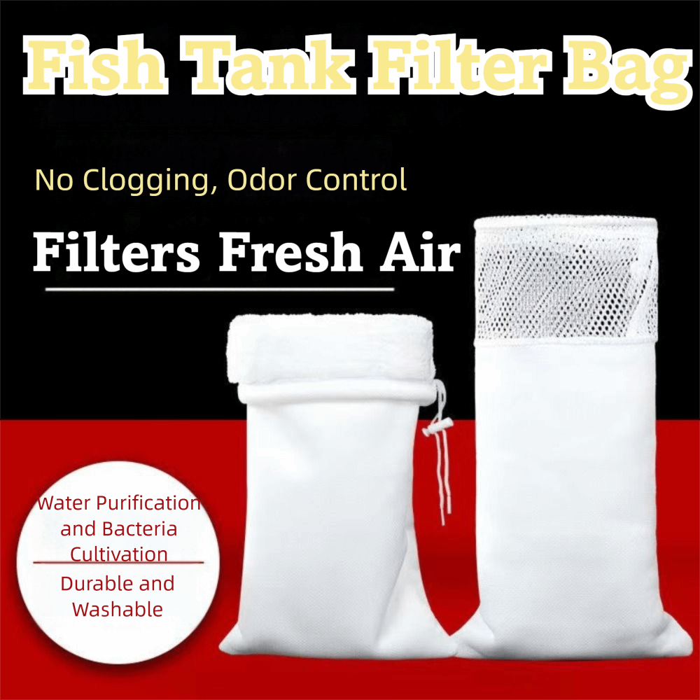 Reusable Anti-over Flow Bags Washable Anti-overflow Fish Tank Filter Bag High Density Thickening Fish Tank Water Outlet Filter