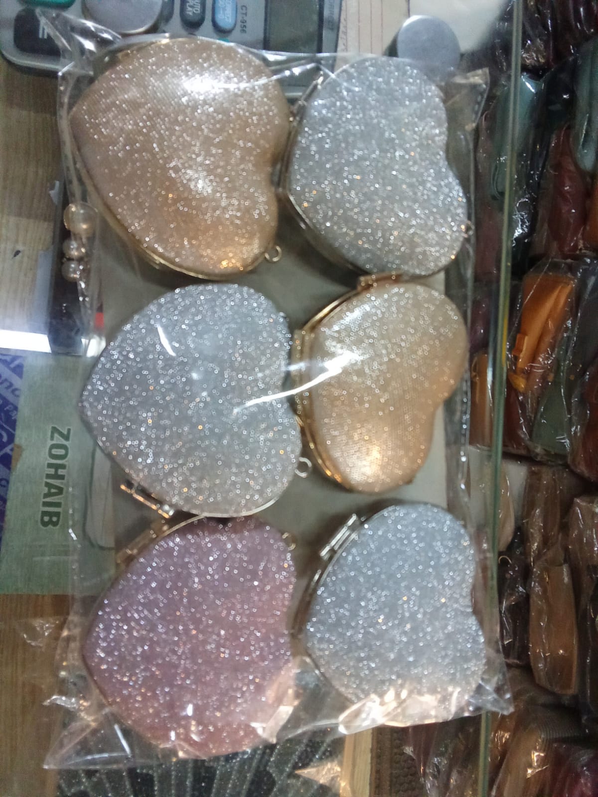 Sparkly Heart Shaped Clutch Bag – Glitter Evening Party Purse for Women