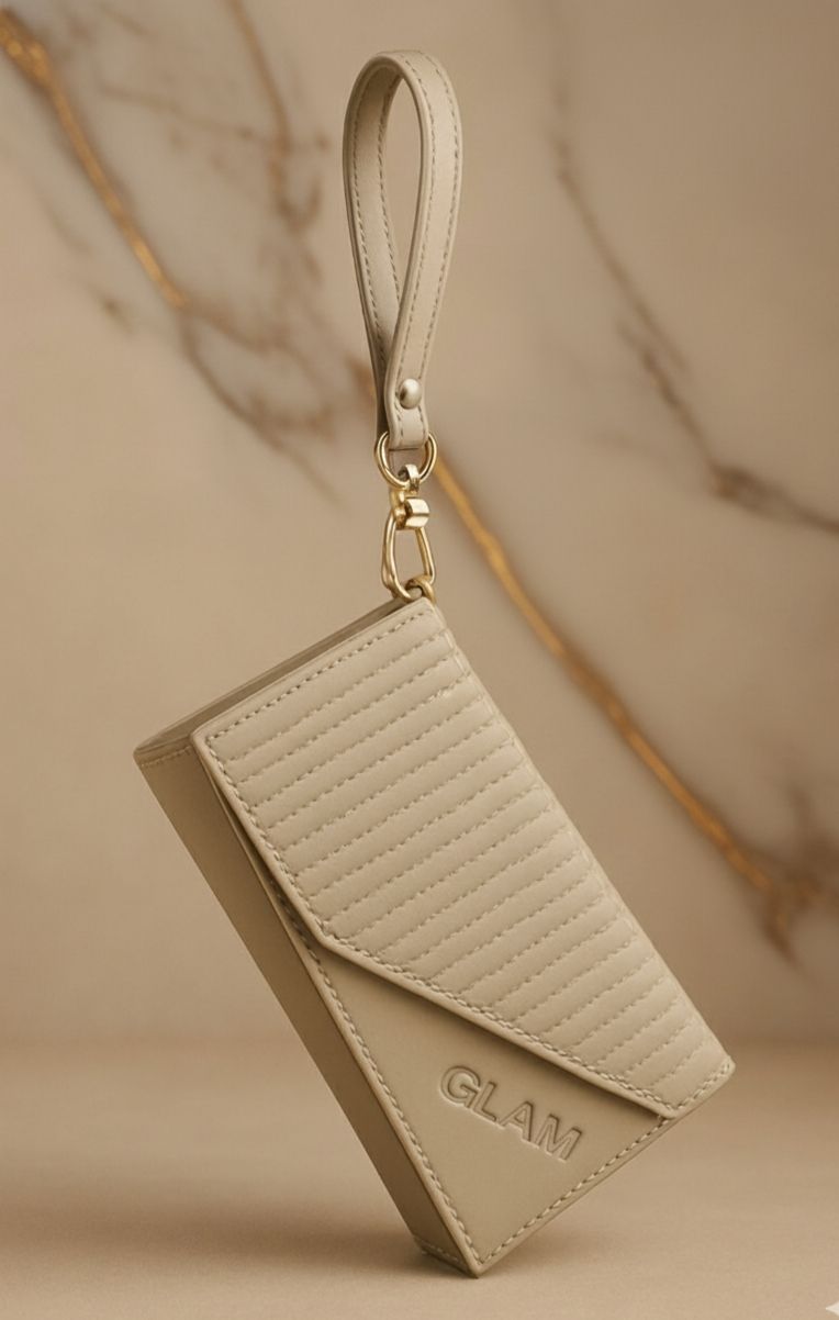 Premium Quilted Mobile Pouch & Wristlet Handbag for Girls | Stylish Mobile Pouch and Multi-Card Slot Clutch Bag