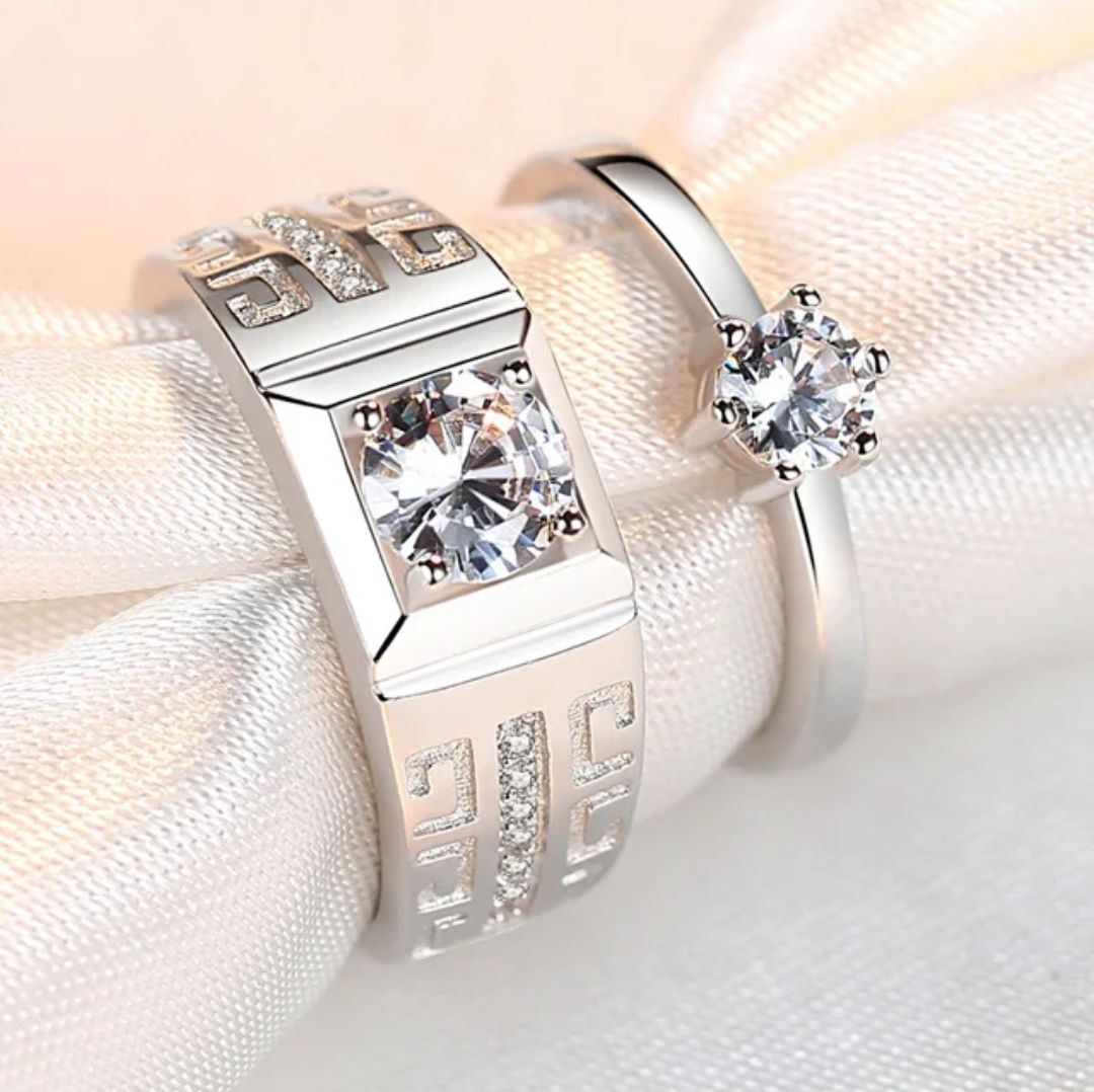 Couple Ring  Engagement Party Casual Accessory
Gift Luxury Jewelry