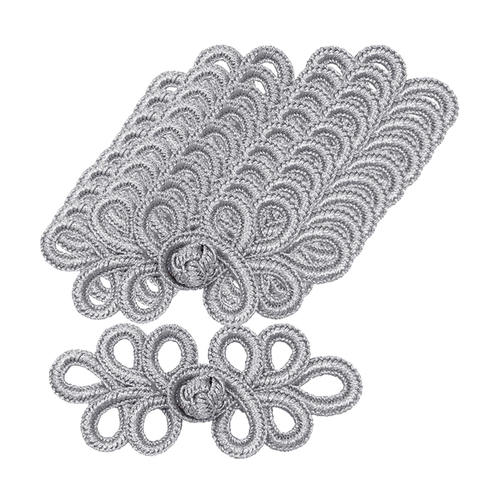 10Pair Chinese Knots Frog Buttons Closure Fasteners Sewing Button Knitting Closure Button for Costumes Outfit Coats Cloak Hanfu
