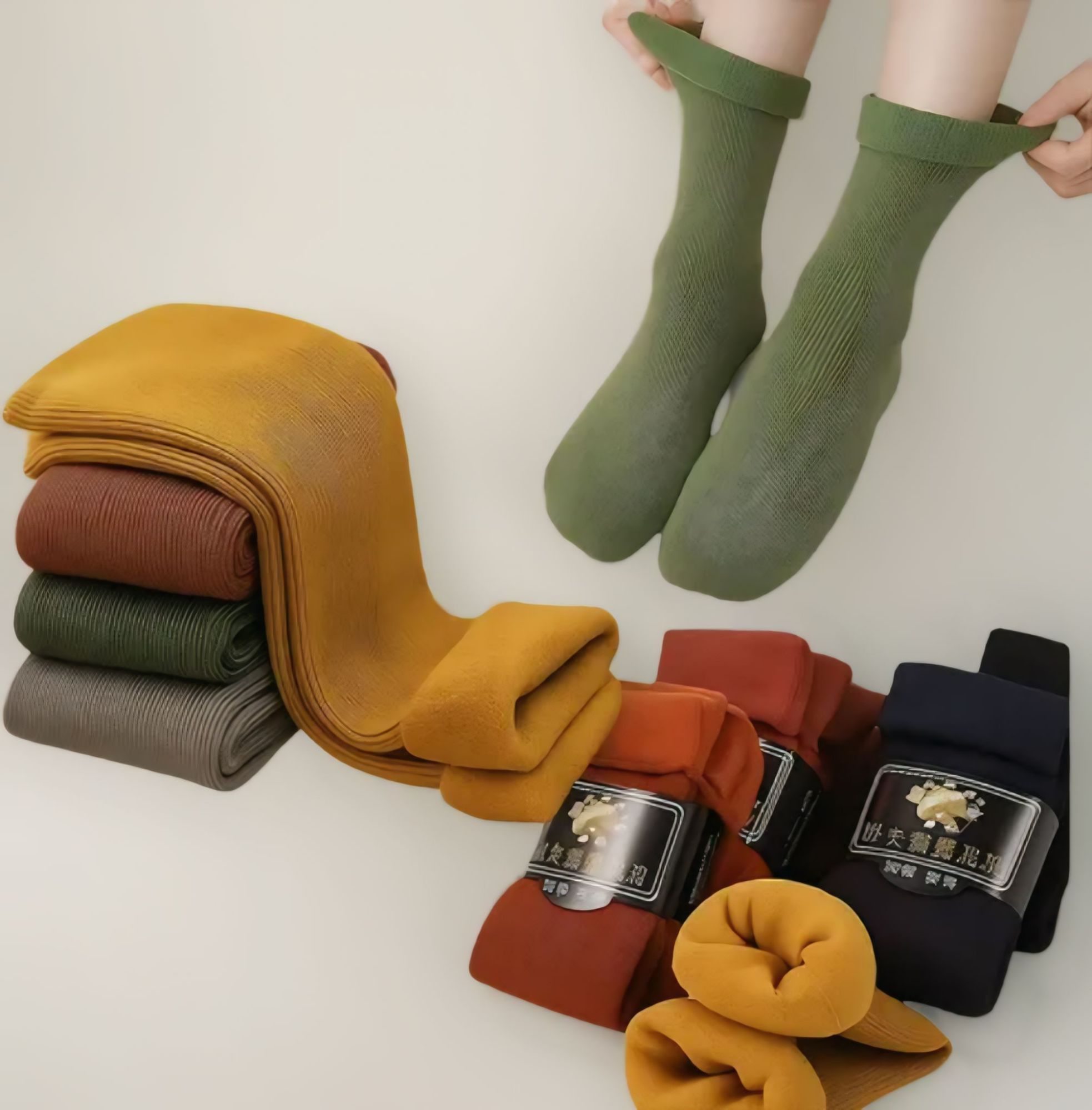 Women Winter Socks Warm Thicken Thermal Snow Boots Floor Socks Soft Velvet Cashmere Sock Sleep Solid Color Home Floor Socks