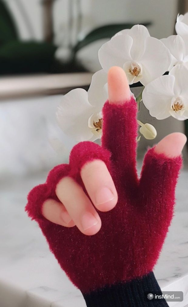 Wool Gloves Fancy Winter Women Grils wool glovs Gloves Knitting Woo wool glovs Keep Warm Short Mitten Fingerless Lady Girl Half Finger Gloves Rabbit Lady hand Gloves