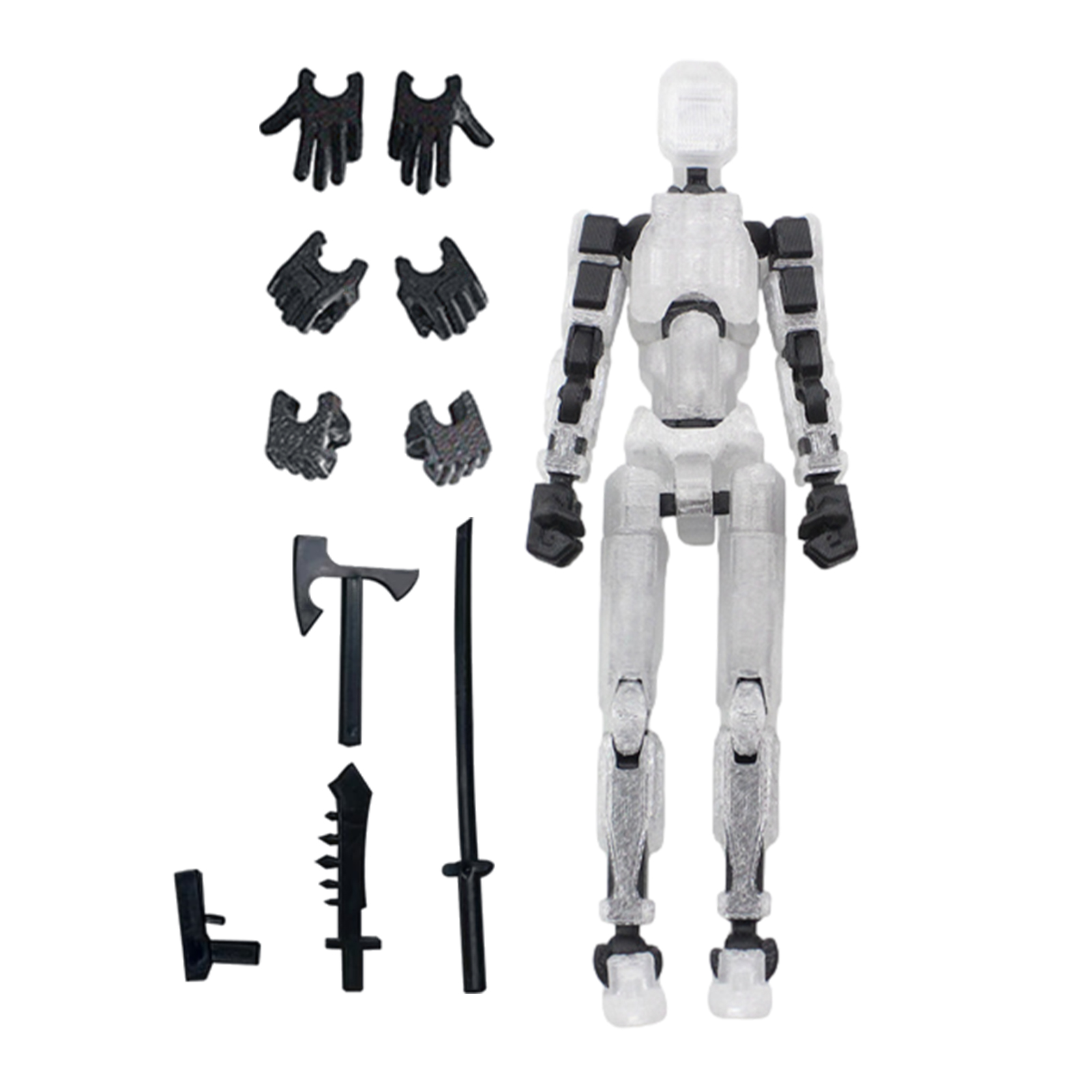 Multi-joint Movable Dummy Figure 3D Printed Poseable Fidget Model Adjustable Joint Stress Relief Desktop Ornament Hobby
