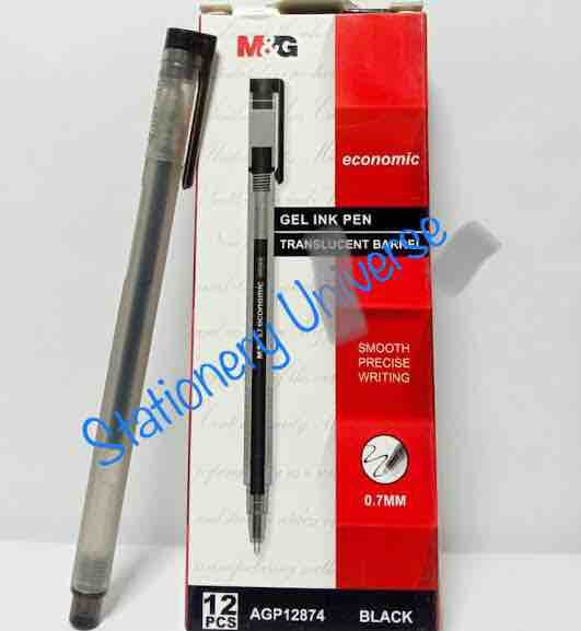 Mg Economic Gel Pen Pack Of 12 Blue Black Colour