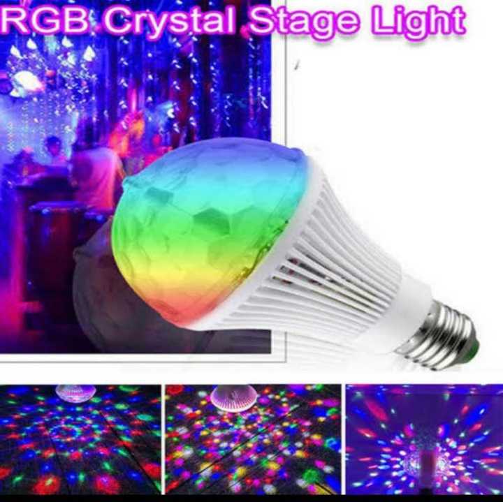 RGB Rotating LED Disco Bulb – Auto Rotating Party Light | Colorful Stage & DJ Light
