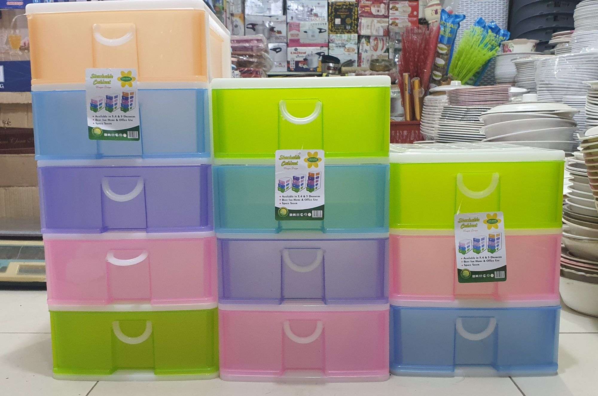 Plastic Storage Drawers at