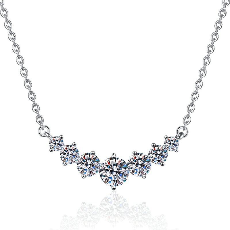 Luxury 925 Sterling Silver Necklace Noble Pendant for Women Wedding Jewelry Fine Accessories Zircon Fashion Party 