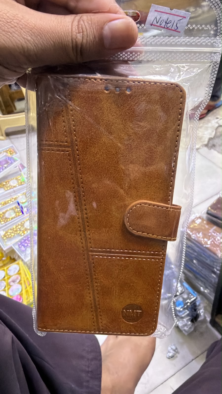 Xiaomi Redmi Note 15 4G NMT Premium Luxury Leather Book Case - Full Protection Flip Wallet Cover.