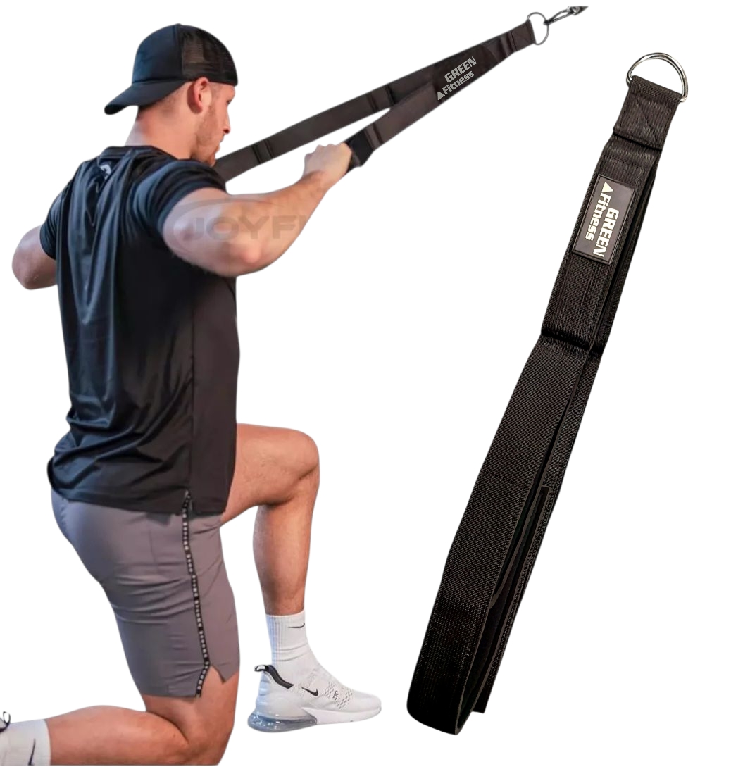 Tricep Straps Length 27 inches 5mm Padding Green fitness.