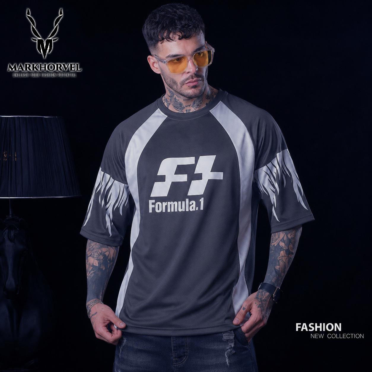 New Arrival Formula 1 
Printed panel 
Dropshoulder