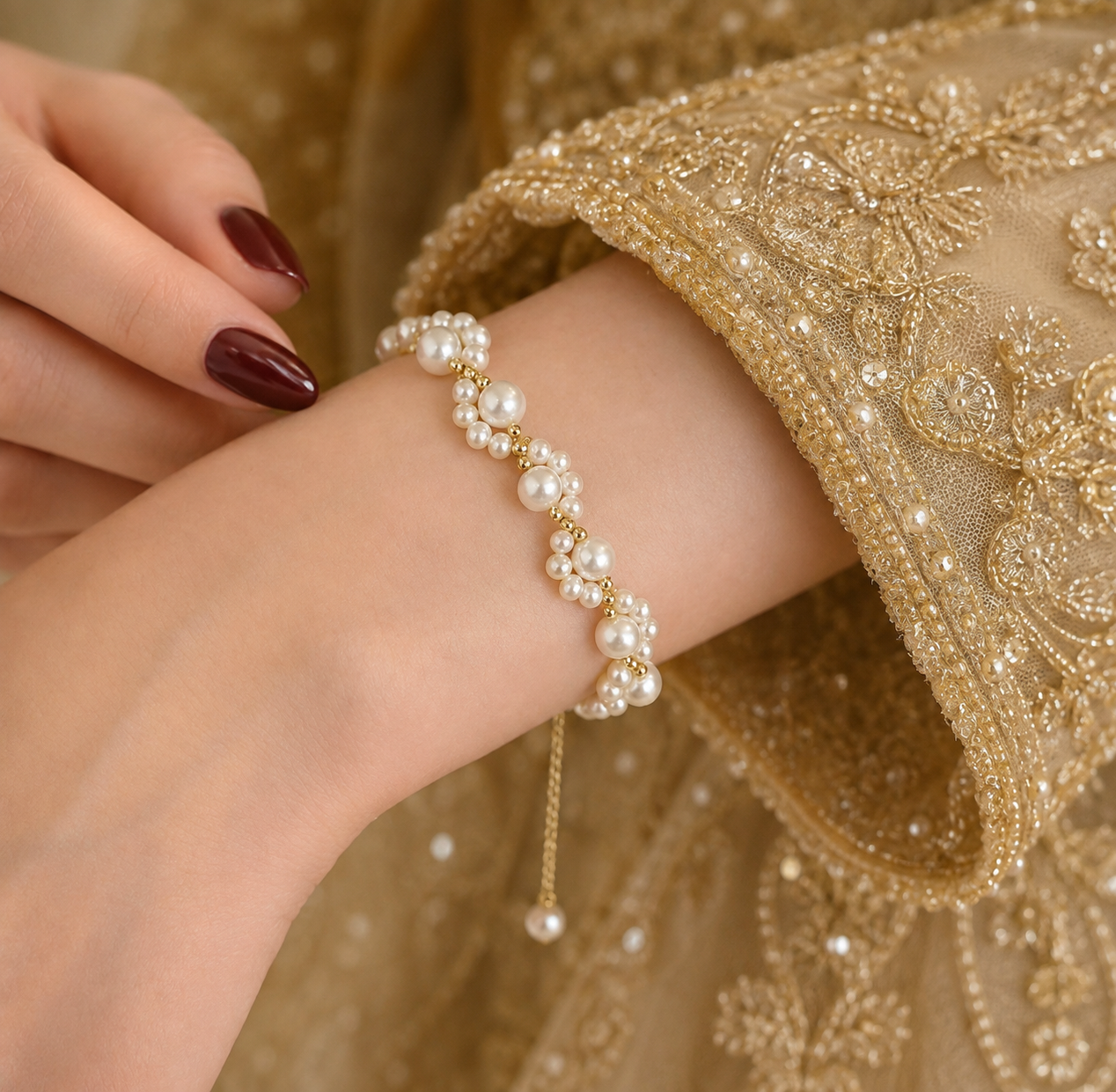 Delicate Pearl Bracelete For Girls - Pearl Bracelete - Bracelete