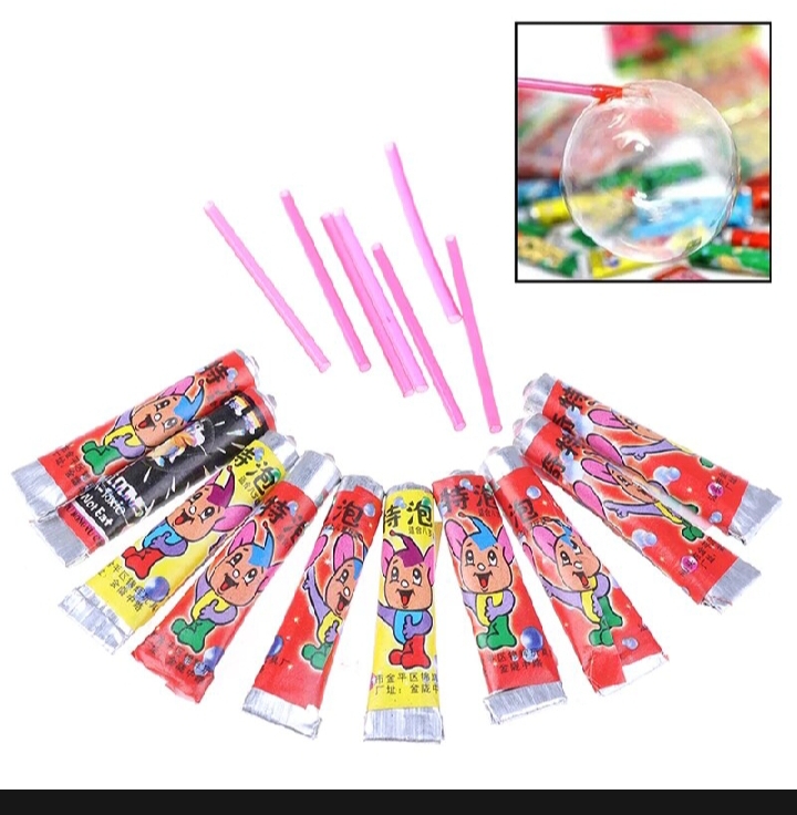 10Pcs Bubble Glue Balloon Toy for Kids – Space Bubble Ball with Straws | Fun Blowing Toy for Children