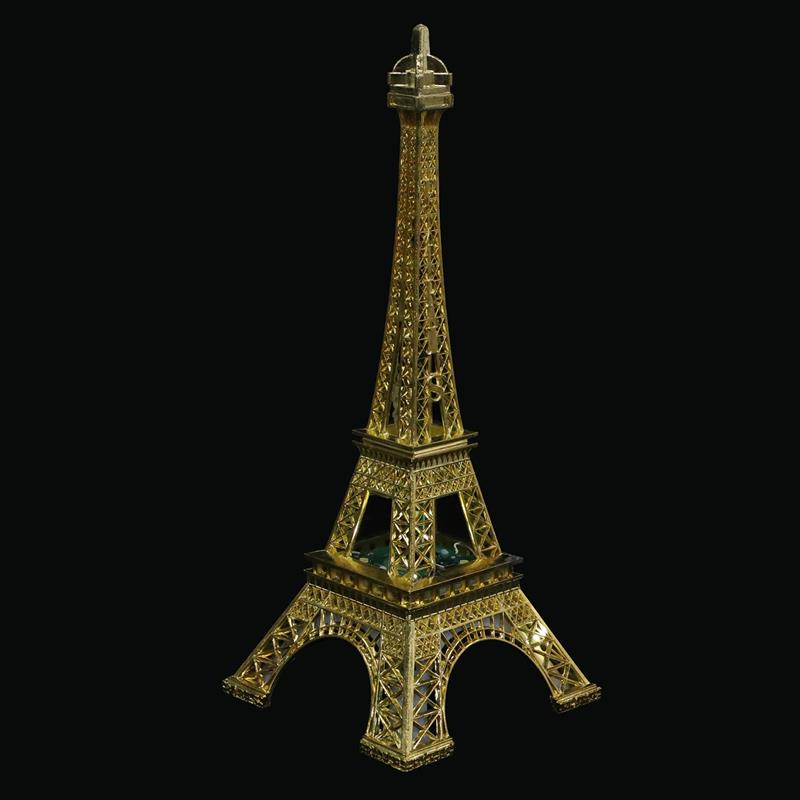 Eiffel Tower Statue Decor 5 Inches Mini Metal Eiffel Tower Model Figurine for Souvenirs, Cake Table Decor, Gifts, Party, Home Decoration Showpiece