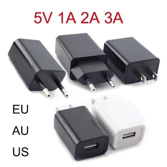 5V/1A Charger Compact Power Adapter for Small Devices and Accessories Charger for Keypad Phones, USB LED Lights, Earbuds