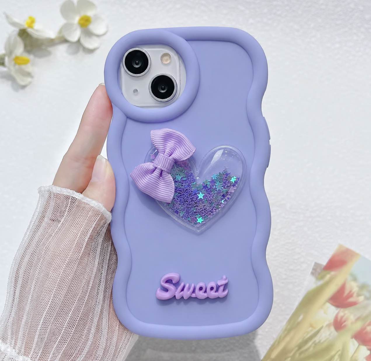 New Sweet Ladies Glitter Case For Ladies & Girls