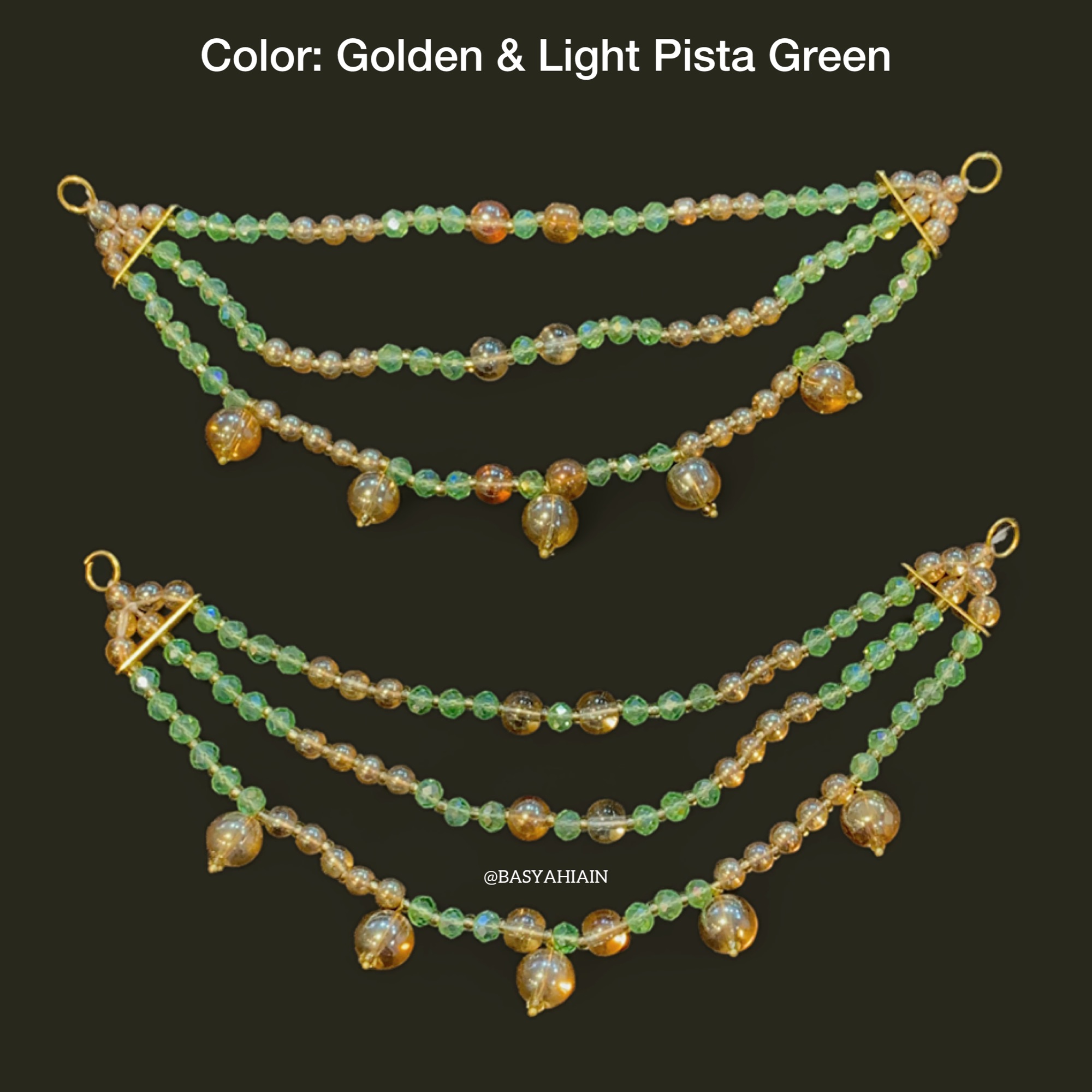 3 Layer Earrings Saharay For Bridals And Party Wear Available In Different Colors (Pair Pack)