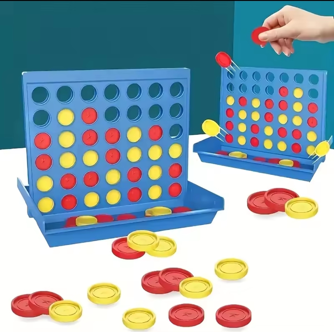 Four In A Row Connect Classic Family Board Game Toys Fun Educational Toy For Kids