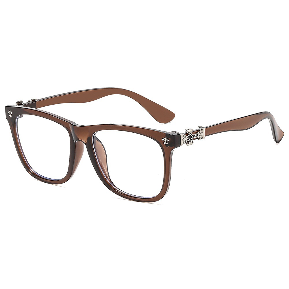 Samjune Fashion Glasses Frame Women Anti Blue Light Men Square Eyeglasses Vintage Prescription Eyewear