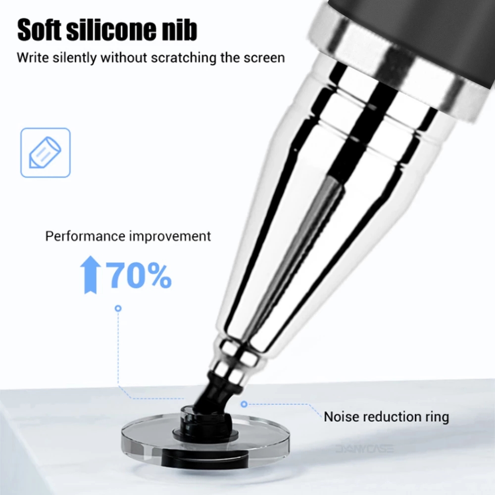2 In 1 Stylus Pen For Mobile Phone Tablet Drawing Capacitive Pencil Universal Touch Screen Pen for All Touchscreen Devices Android Tablet  Best Stylus pen for IOS Android and Windows Na Imports