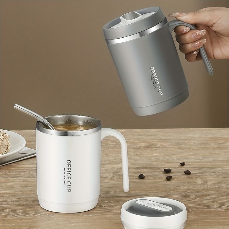 1 Piece Coffee Mug, Stainless Steel Thermal Insulation Cup, Water , Tea