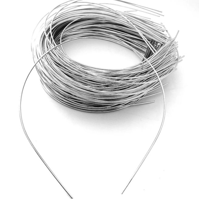 Stainless Steel Wire Rim Headband Base for DIY Beading, Bridal Pearl Hair Accessories, and Jewelry Making