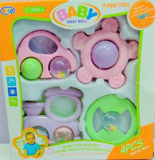 Baby Rattles Teether Toy Teeth Biting For Babies Rattle Toddler Teething Bed Bell For Newborn Babies