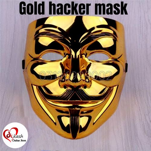 White Hacker Mask for Halloween & Cosplay | Cyberpunk LED Light Up Mask Gift for Men, Boys | Futuristic Party & Event Mask