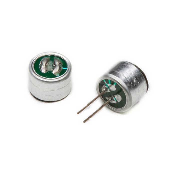 2pcs Condenser Electret Microphone - 52dB with Output Pins