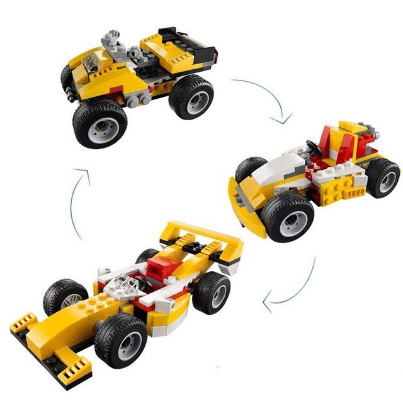 Akrobo Decool 121 Pieces 3 in 1 Architect Super Racer DIY Block Construction Set Toy