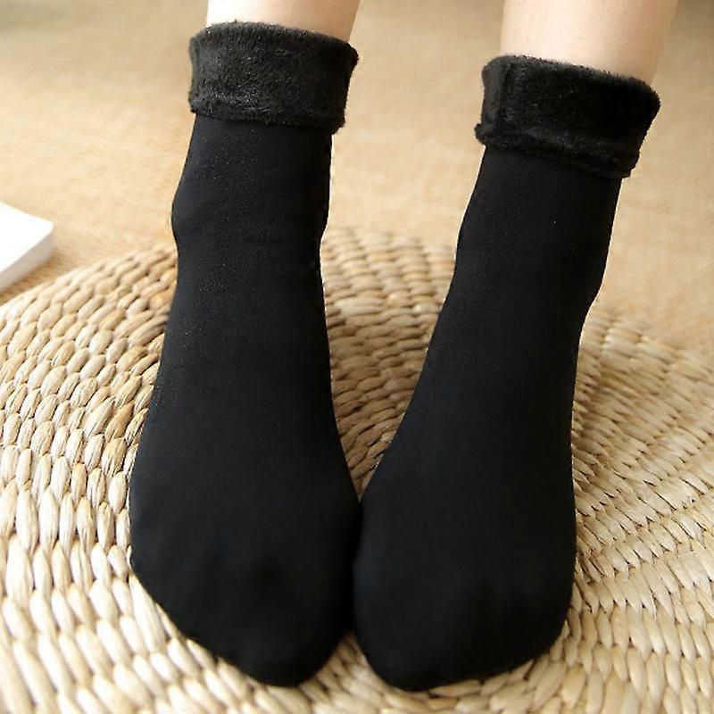 Women Winter Socks Warm Thicken Thermal Snow Boots Floor Socks Soft Velvet Cashmere Sock Sleep Solid Color Home Floor Socks