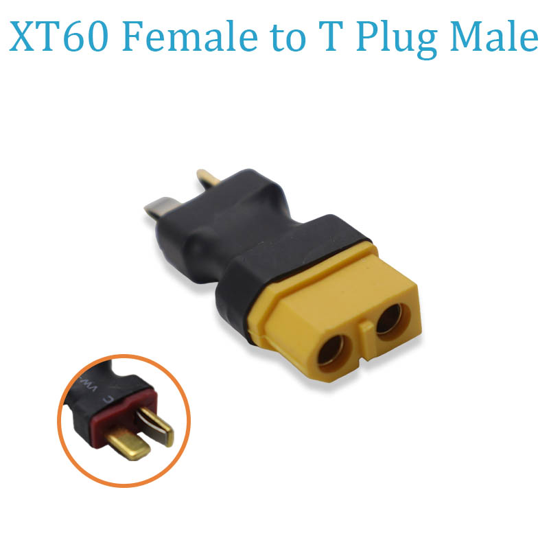 T Female Plug to XT60 Female / XT60 Male Plug to Dean T Male  Adapter For RC Helicopter Quadcopter LiPo Battery Plug Connector