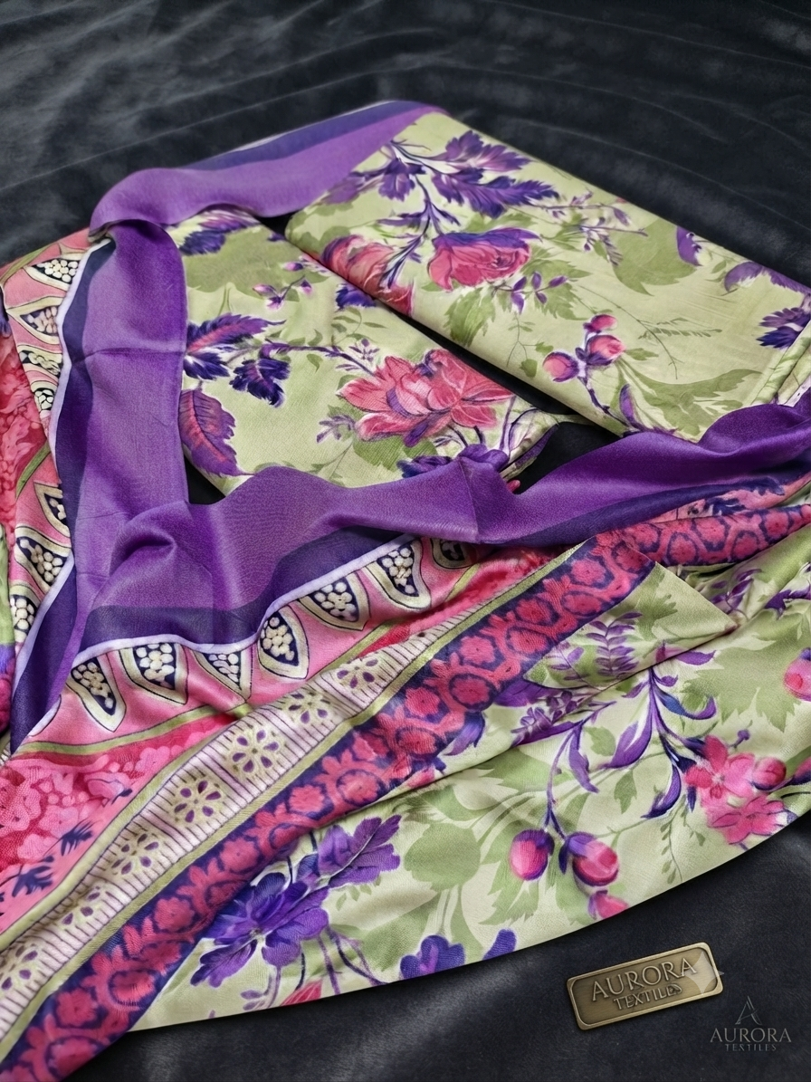 Swiss Lawn Digital Printed 3 Pcs Suit