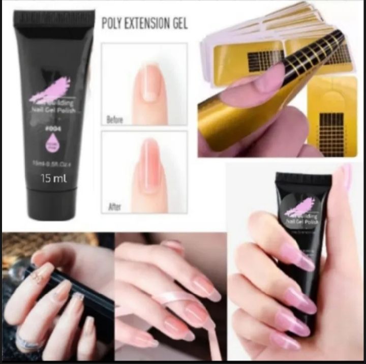 Polygel for Nail Art 15ml/30ml with 5 Nail Shapers Poly Gel  for Nail Extensions