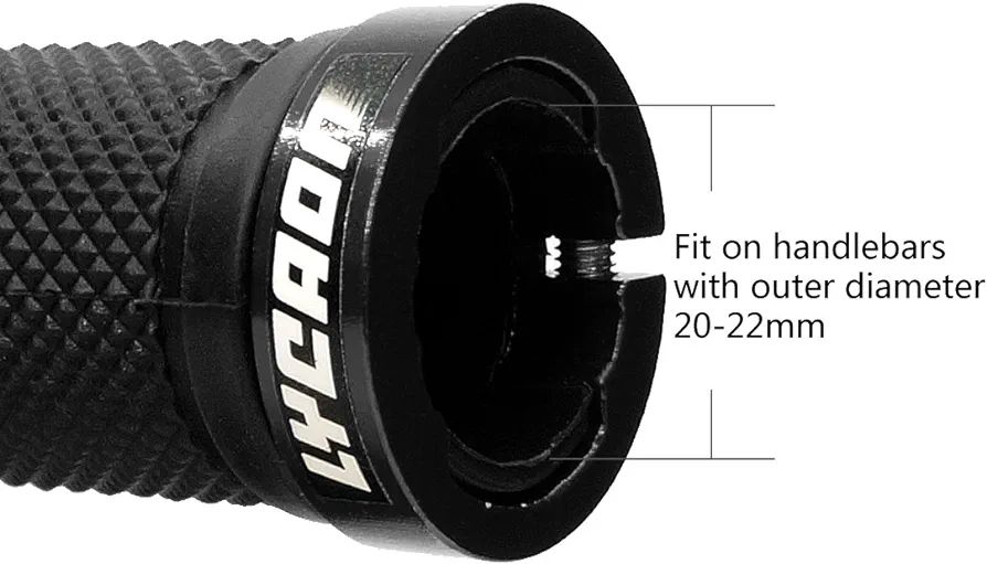 LYCAON Bike Handlebar Grips Non-Slip-Rubber Adjustable Bicycle