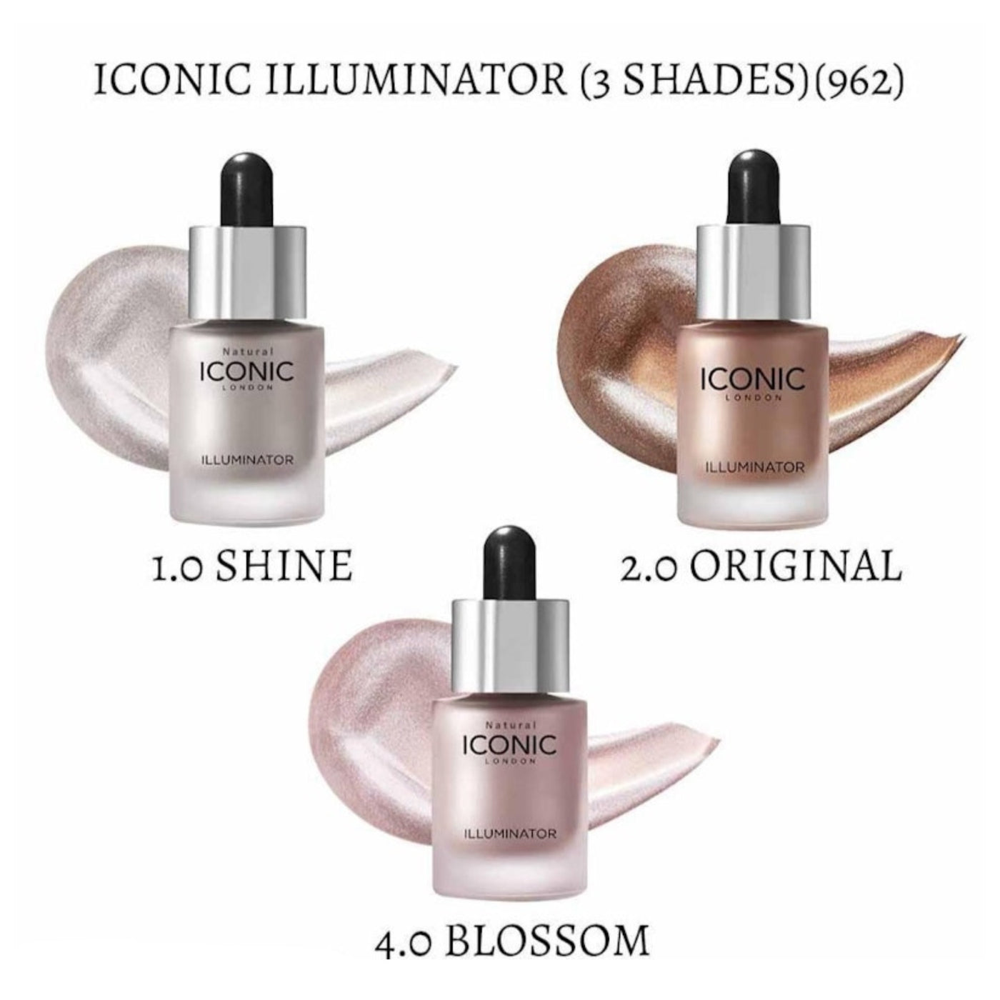 Iconic Liquid Highlighter 30ml – Long-Lasting, Waterproof, Natural Glow & Shimmer Makeup Highlighter for Face & Body