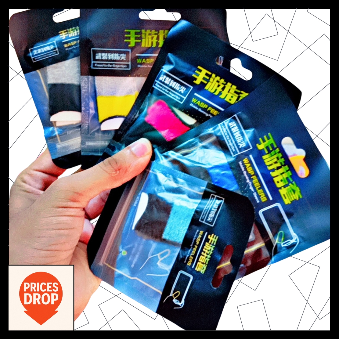 🎮 2 Pairs Gaming Finger Sleeves 1.3 | Thumb Gloves | Mobile Touch Control | Smooth Gameplay | Fast Response | Sweat Proof & Lightweight | Better Accuracy | Gaming Accessories