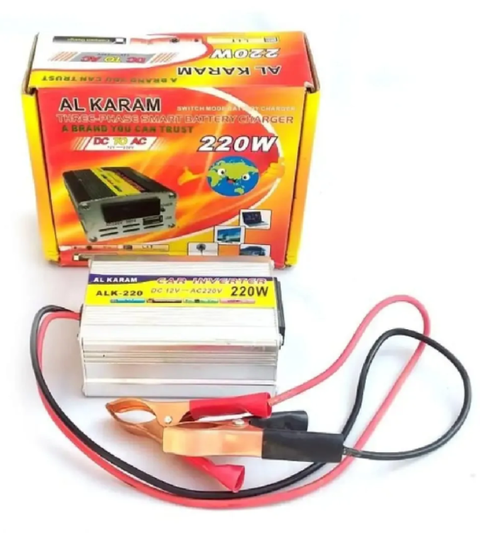250 Watt Inverter 12V Dc to 220 AC 220W Car Power Inverter DC 12V to AC 220V – Portable Vehicle Power Converter