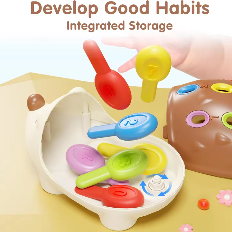 Montessori Educational Toy Fine Motor Toys For Toddlers 1-3 Hedgehog Learning Counting &Amp; Sorting Development Sensory Gifts