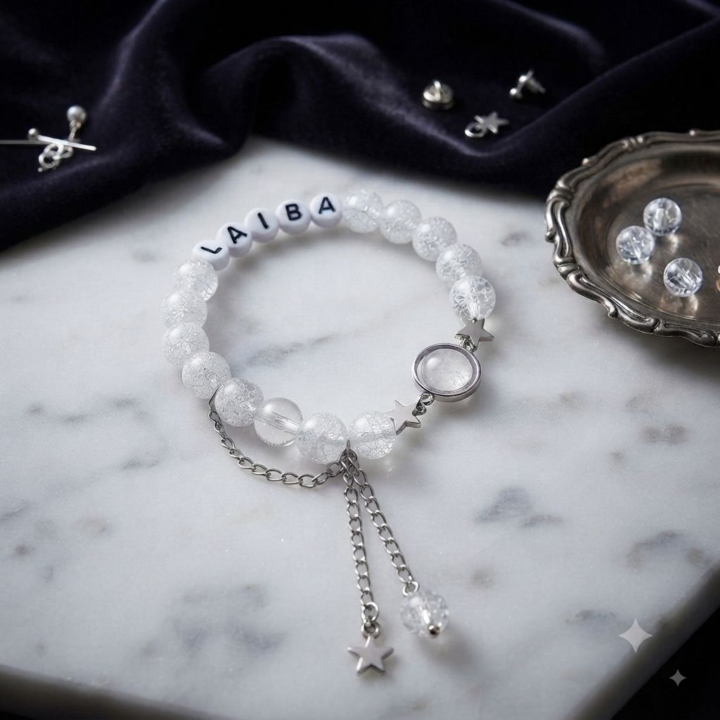 Luxury Handcrafted princess star charms Bracelet,Elegant Minimalist Jewelry for Women & Girls,Aesthetic korean Jewelry,Party Wear Bracelet,Charm Bracelet,Handcrafted adjustable Bracelet for Girls,Galaxy Bracelet,Trending Accessories,Gift for minimalists,