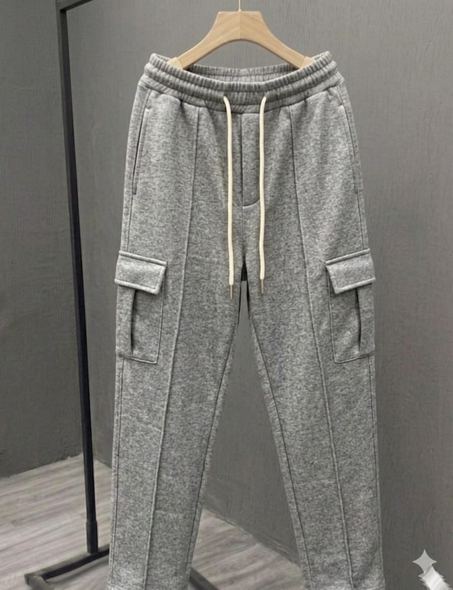 White Cargo Pocket Trousers
