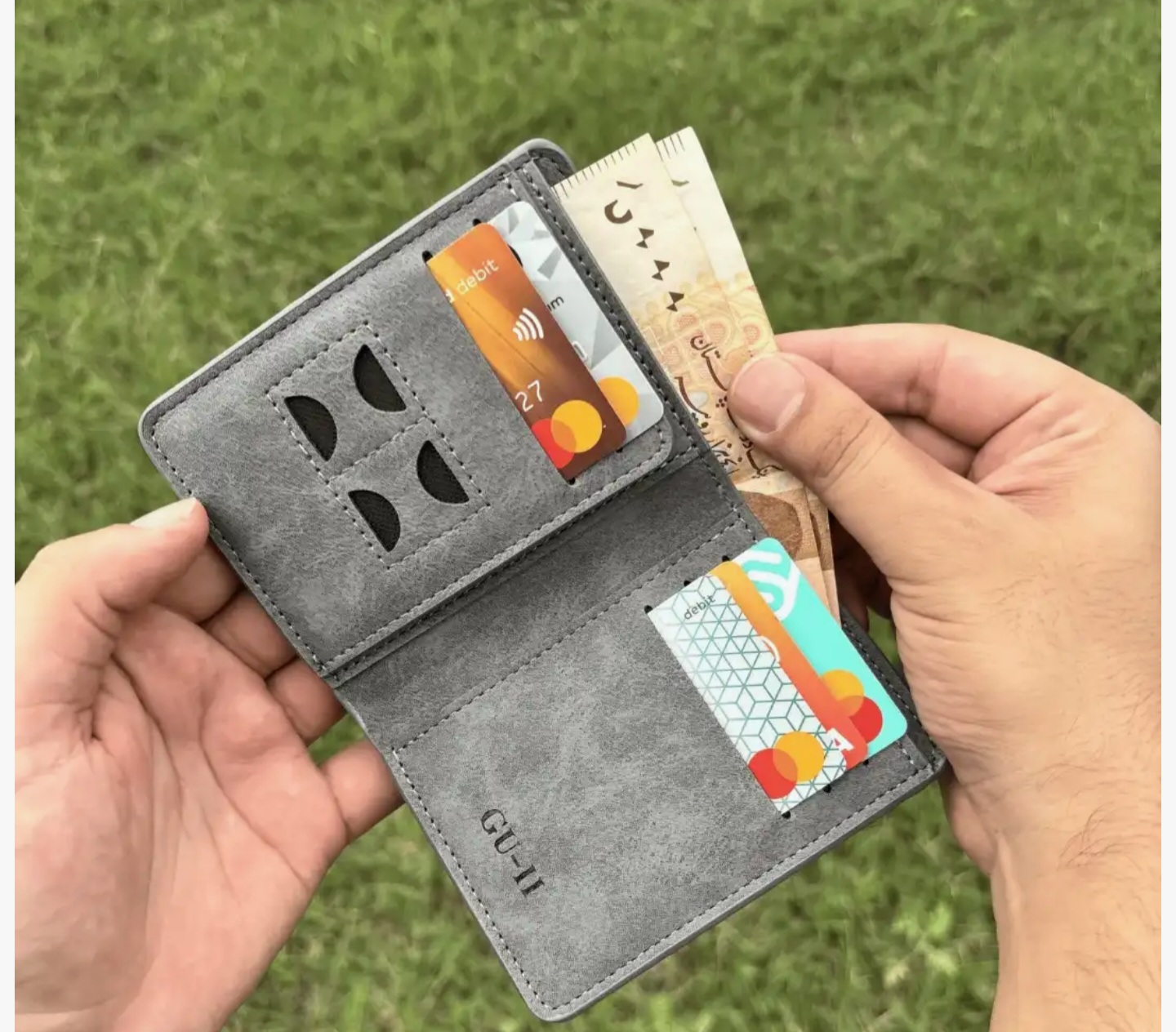 Premium PU Leather Slim Bifold Wallet for Men – Quick Card Access, Compact Design Wallet for Men , Leather Wallet For Mens Premium Wallet for Men