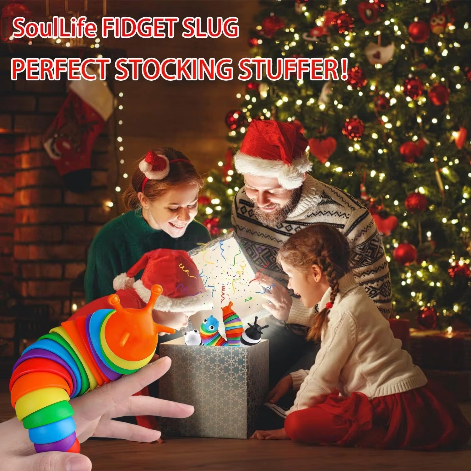 1Pcs Random Colorful Slug Caterpillar Stress Relief Toy Strange Slug Puzzle Simulation Decompression Toy 30 1Pcs Random Colorful Slug Caterpillar Stress Relief Toy Strange Slug Puzzle Simulation Decompression Toy