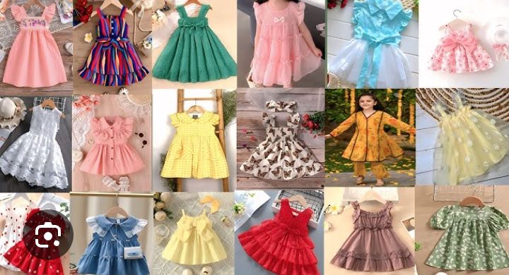 fancy net frock import quality random design and clours For 3to8yearsYear Princess frock girl
