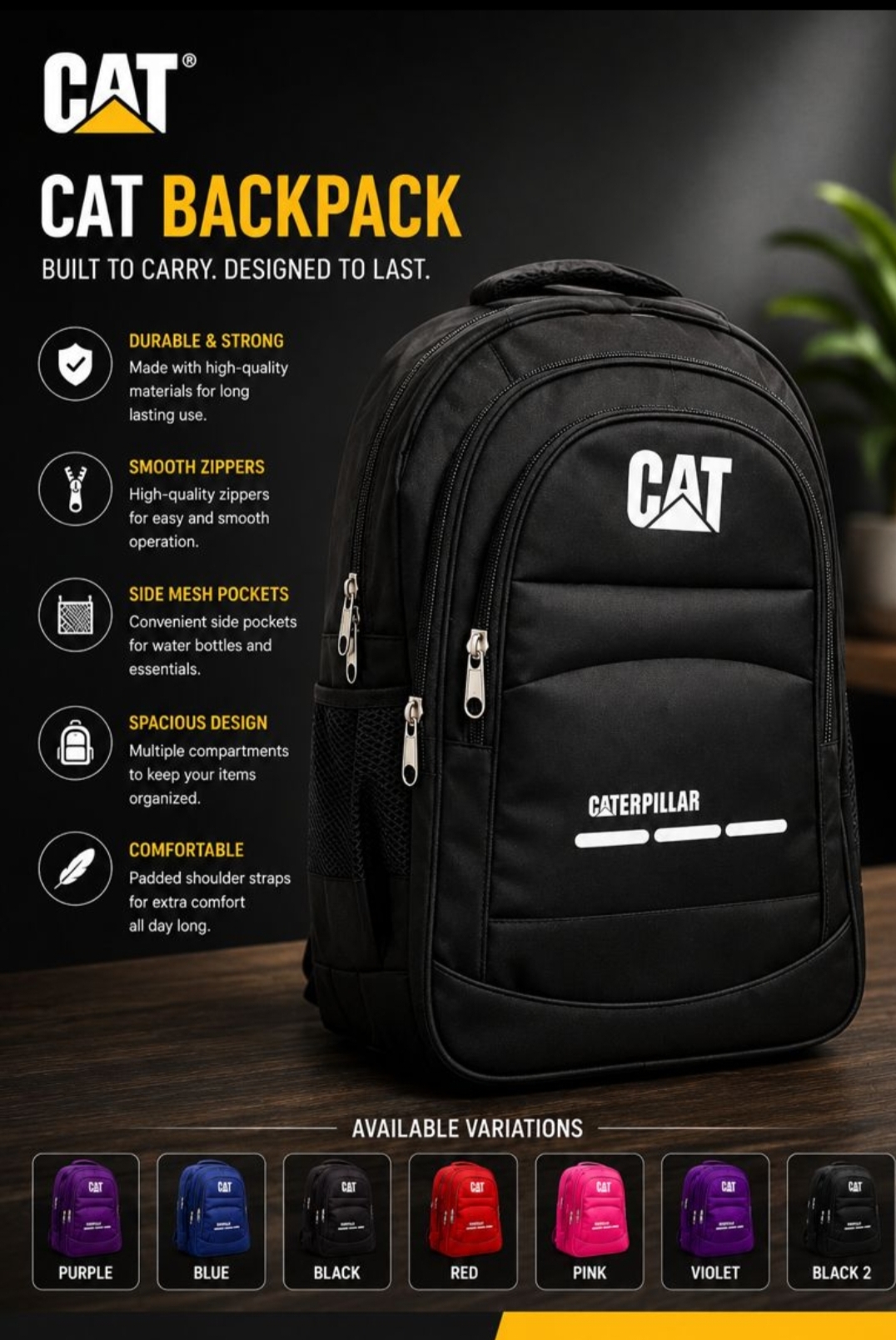 Water Resistant Nylon Laptop Travel Backpack For Women Durable Everyday Bag Multiple Pockets For Organized Storage
