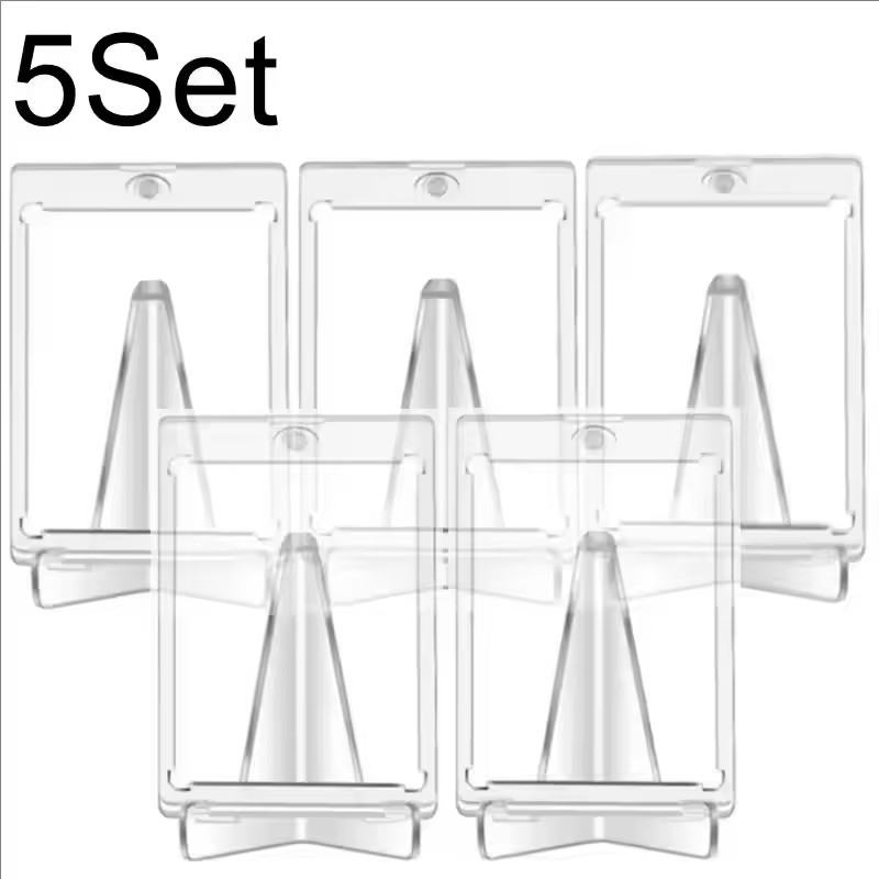 Magnetic Card Holder Support Set Protectors Hard Plastic Sleeves Trading Display Case For Pokemon Baseball Sports