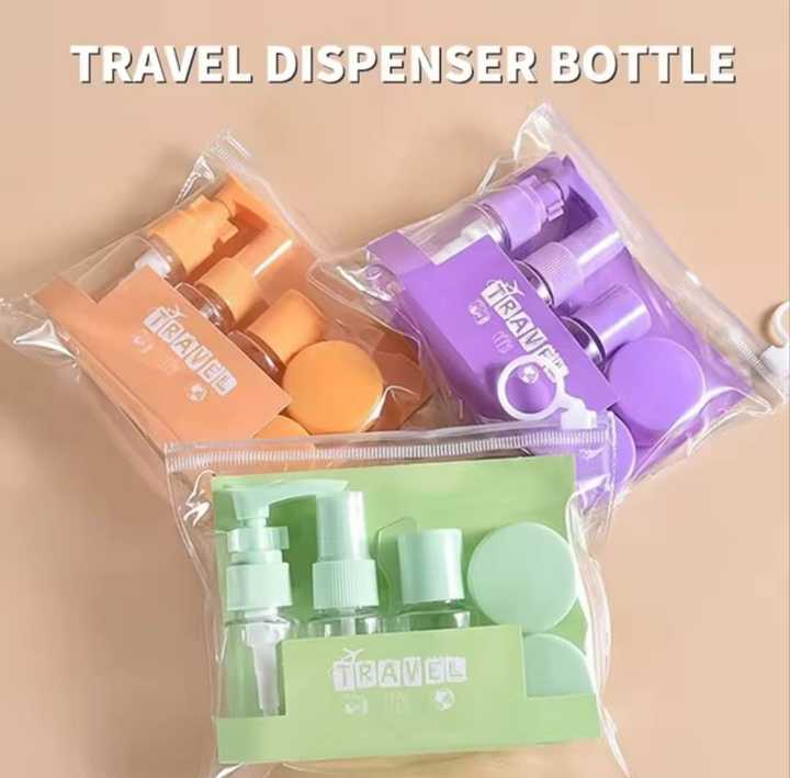 Travel Dispenser Bottles Set – Refillable Leakproof Toiletry Containers for Shampoo, Lotion & Cosmetics