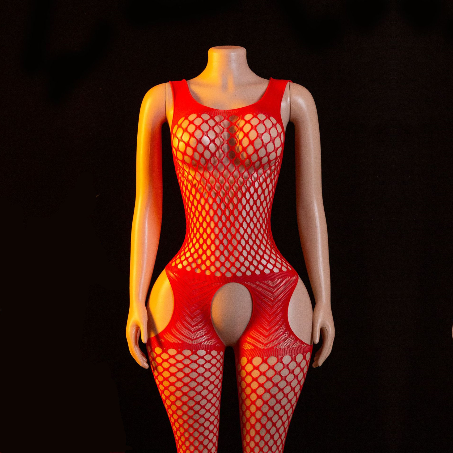 Open Crotch Bodystockings  Adult Female Black Women Fishnet Lingerie Underwear Transparent Bodysuit Catsuit Cosplay Costumes