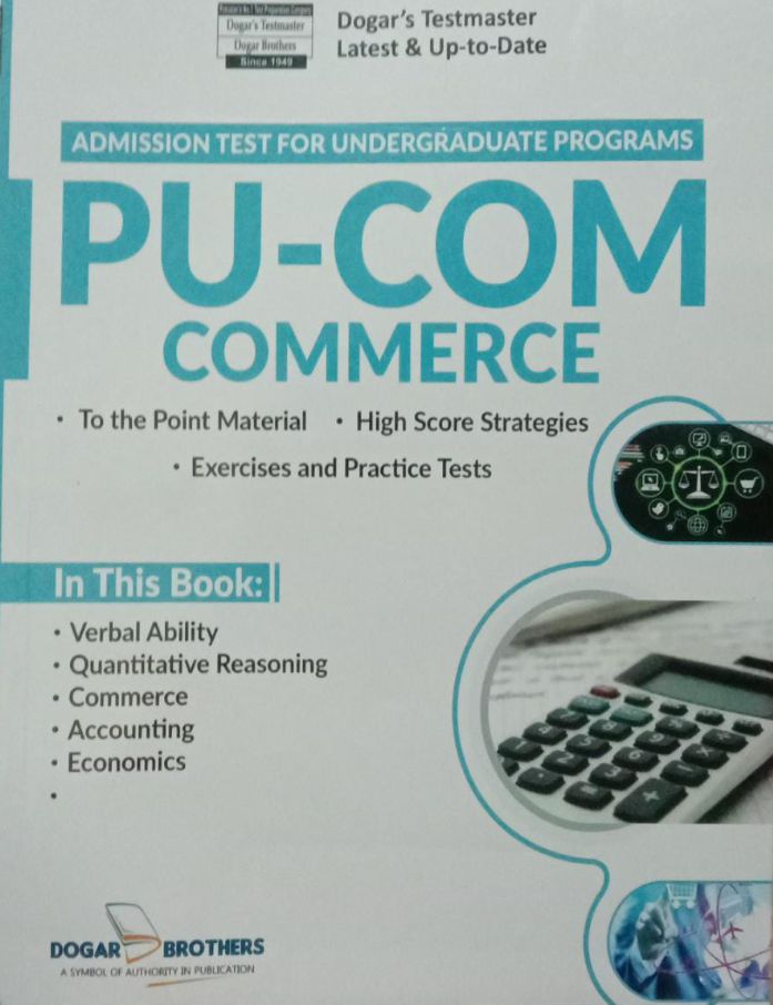 PU-COM COMMERCE ADMISSION TEST FOR UNDERGRADUATE PROGRAMS